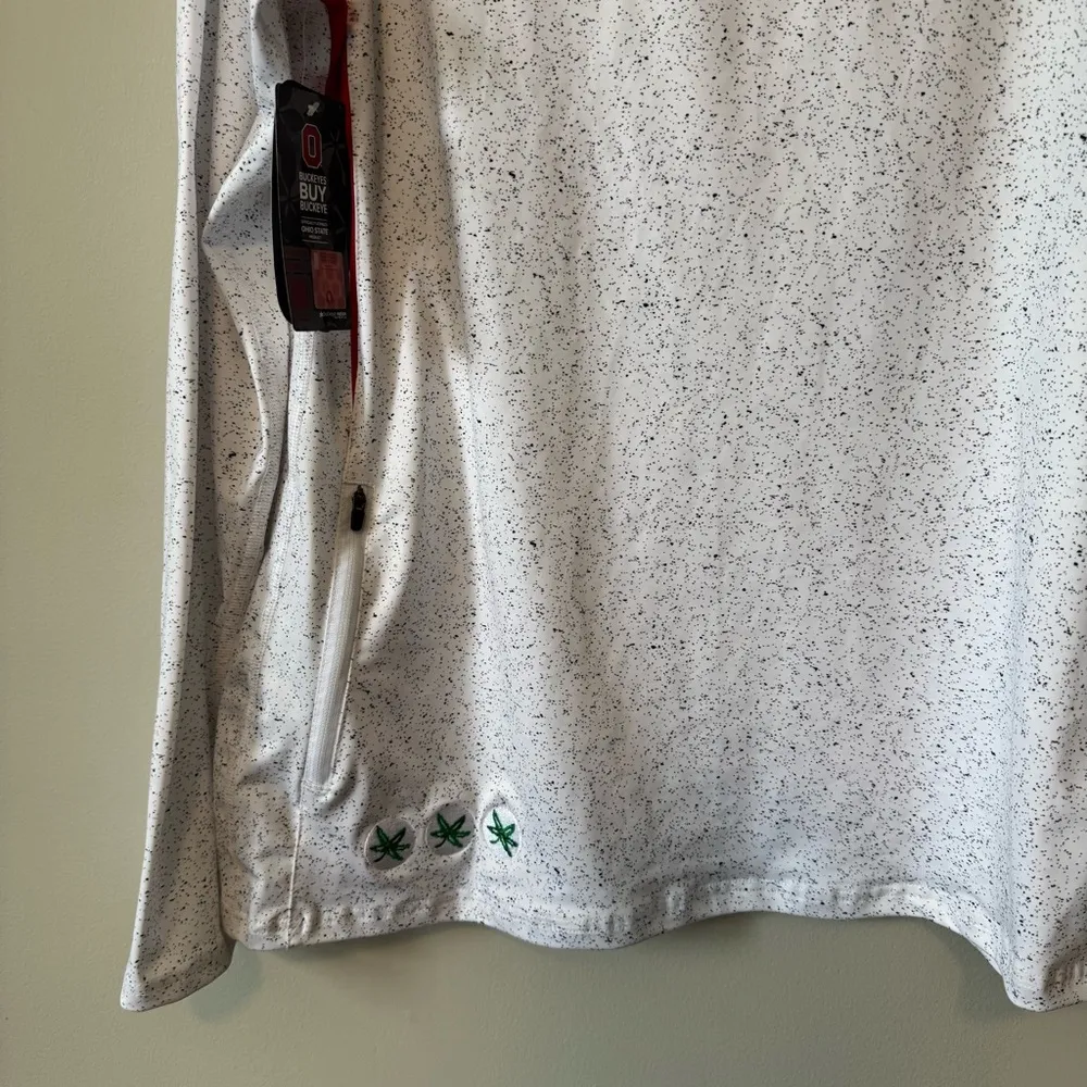 New! Ohio State OSU Buckeyes Bend active 1/4 Zip Pullover Size XXL Black - Image 4