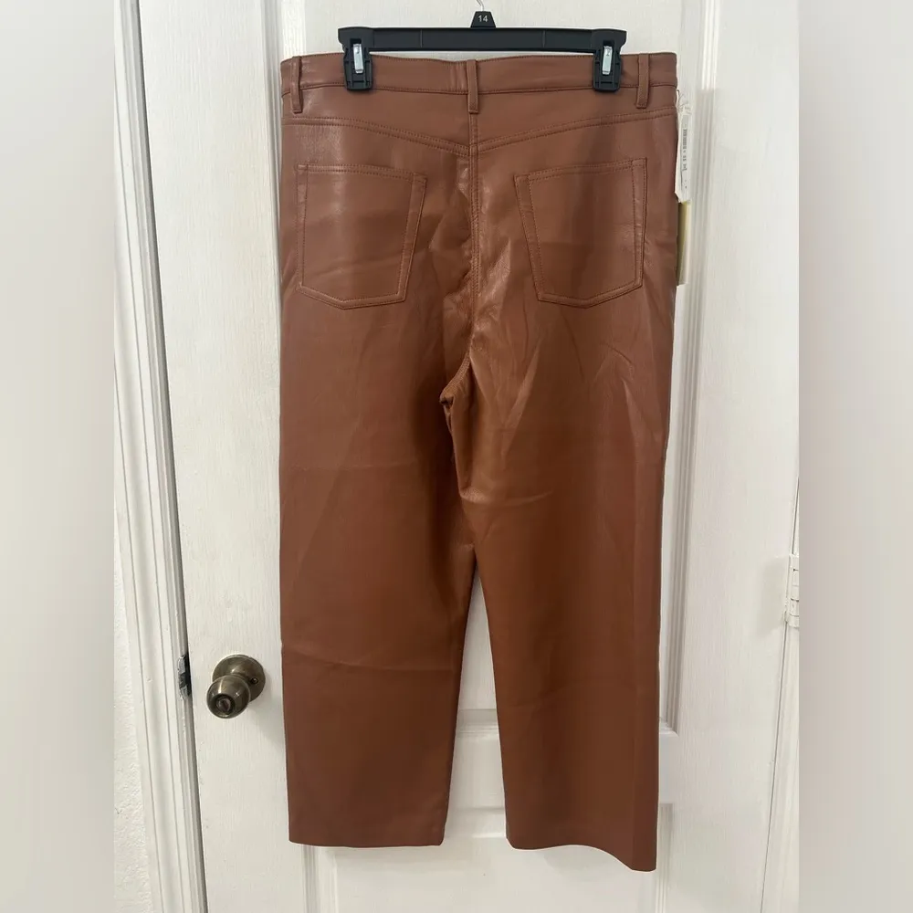 Aritzia Wilfred The Melina™ Cropped Pant Color  Epicurean Brown (Size 14) - Image 13