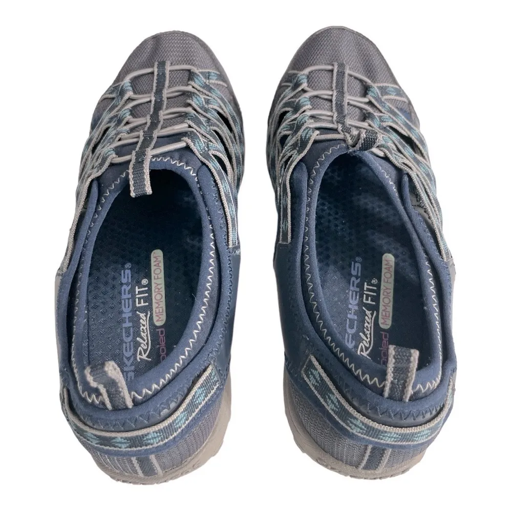 Skechers Reggae Fest Dory Fisherman Sandals Women's Size 7 Blue, Grey - Image 7