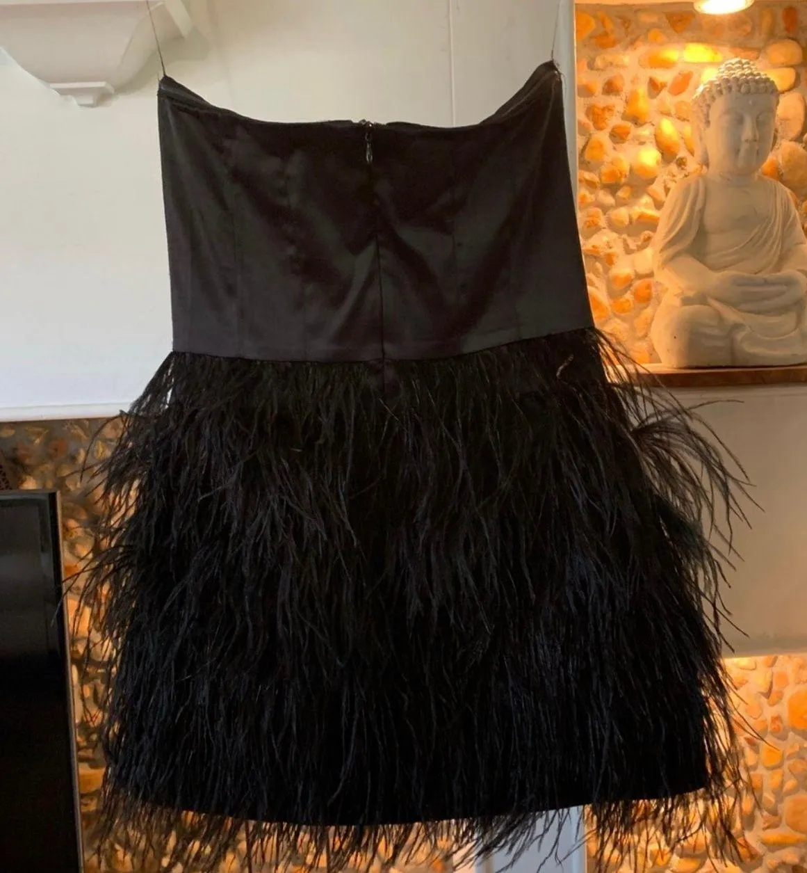 Black Label Feather Dress - Image 3