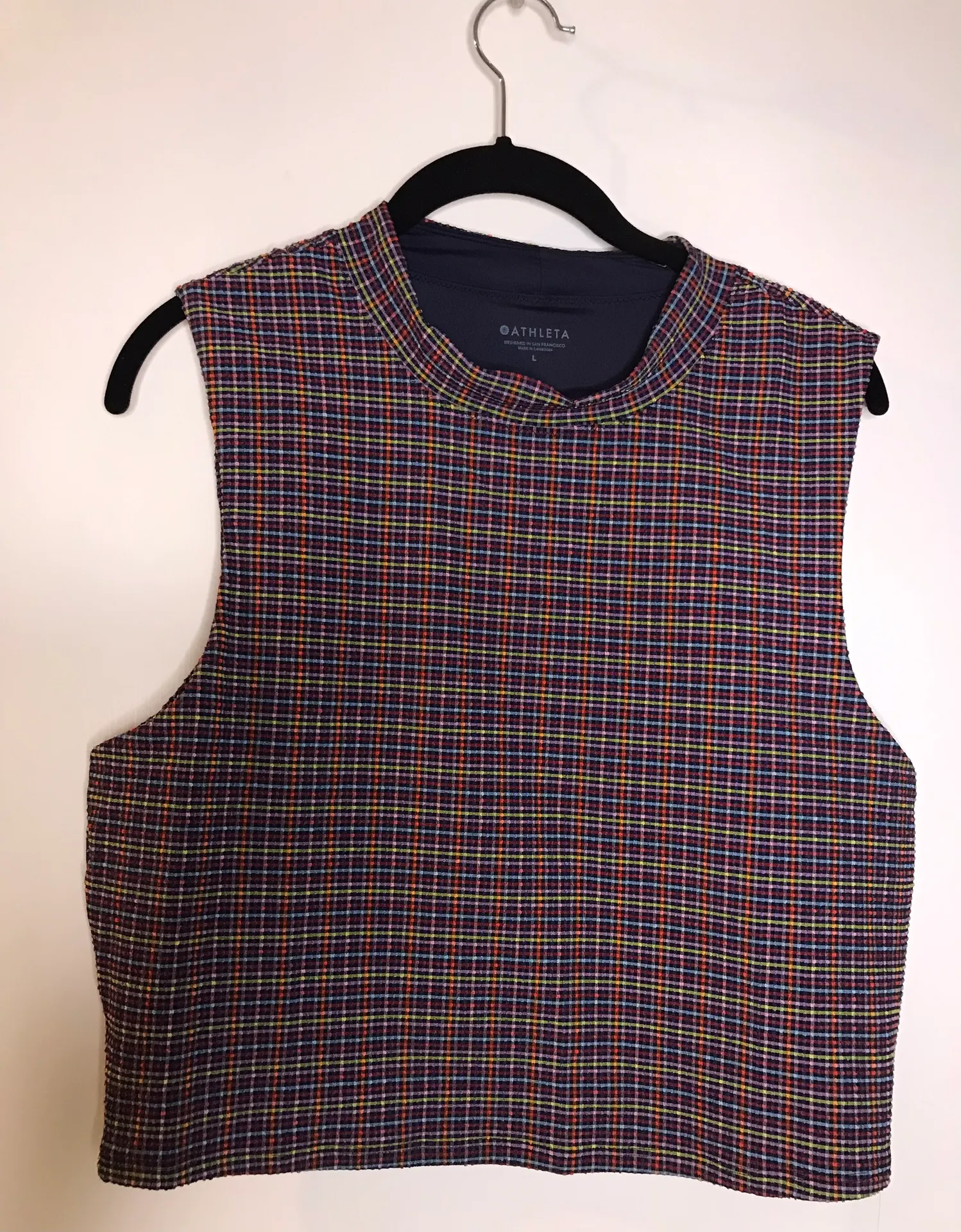 Seersucker Crop Rash guard Top - Image 4