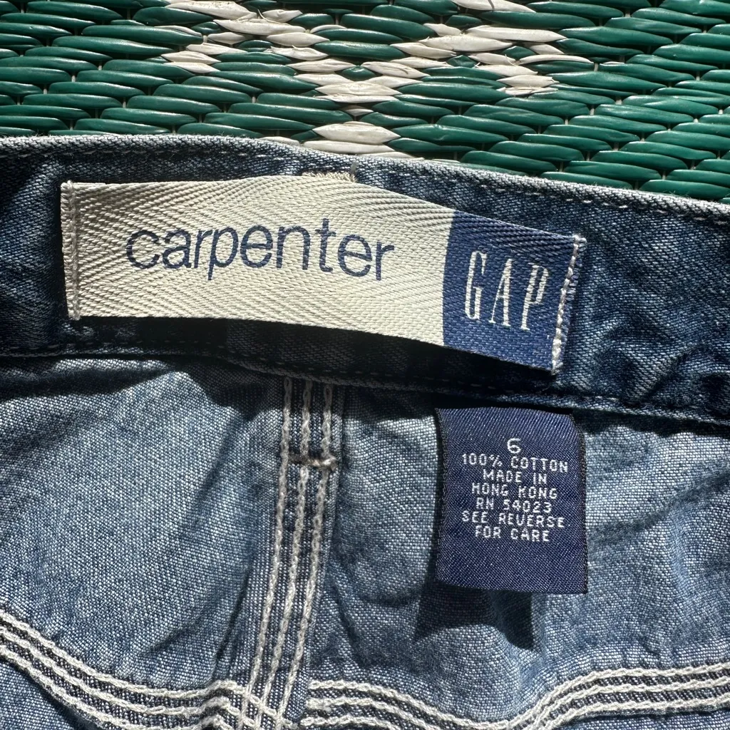 Vintage GAP Carpenter Jeans Utility Denim Size 6 (30x30.5) - Image 3