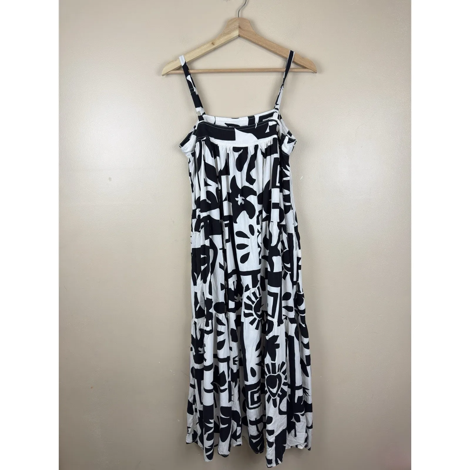 Abel the Label Anthropologie Sol Aztec Smock Maxi Dress Women’s Size M - Image 3