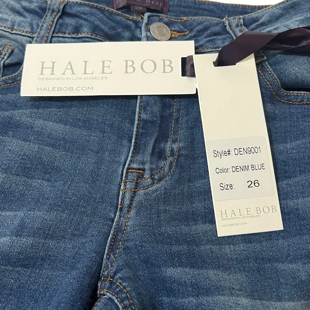 Hale Bob (26) Slight Knee Distressing 5 Pocket Medium Wash Skinny Jeans - Image 4