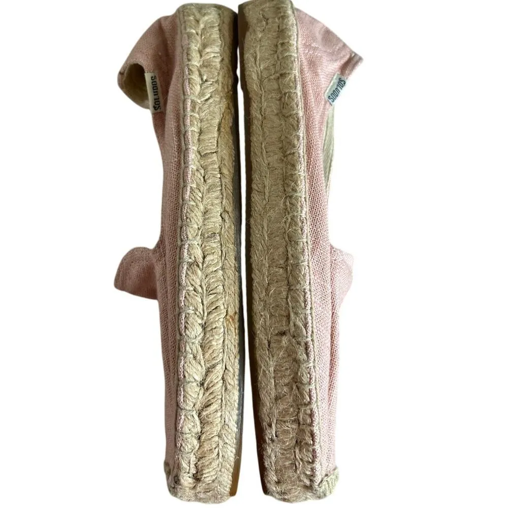 Soludos Pink Canvas Ciao Bella Slip On Espadrilles - Image 4
