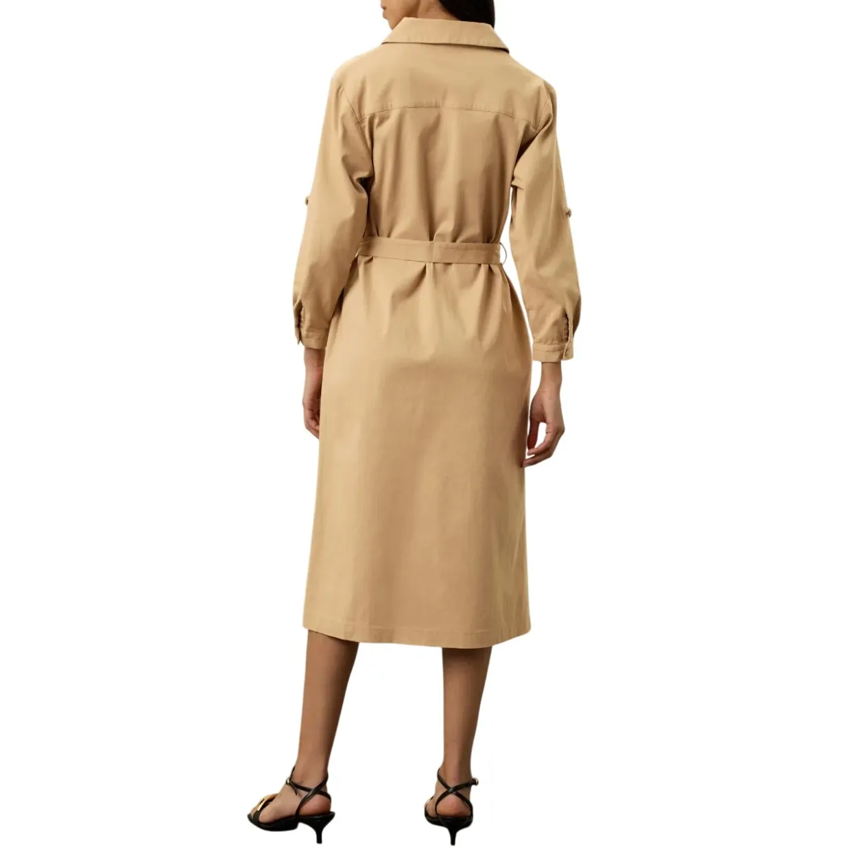 Area Stars Button Down Charlene Dress in Tan, Size S Tan - Image 3