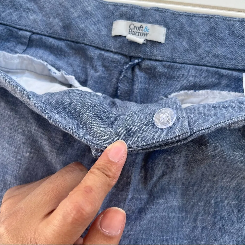 Chambray cotton shorts Croft & Barrow Size 16 - Image 5