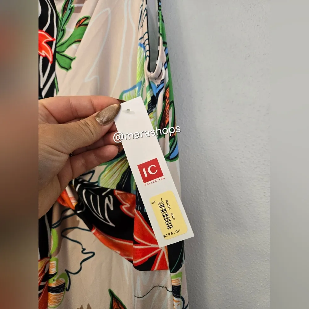 IC Collection Floral Printed Waist Knotted Detail High - Image 4