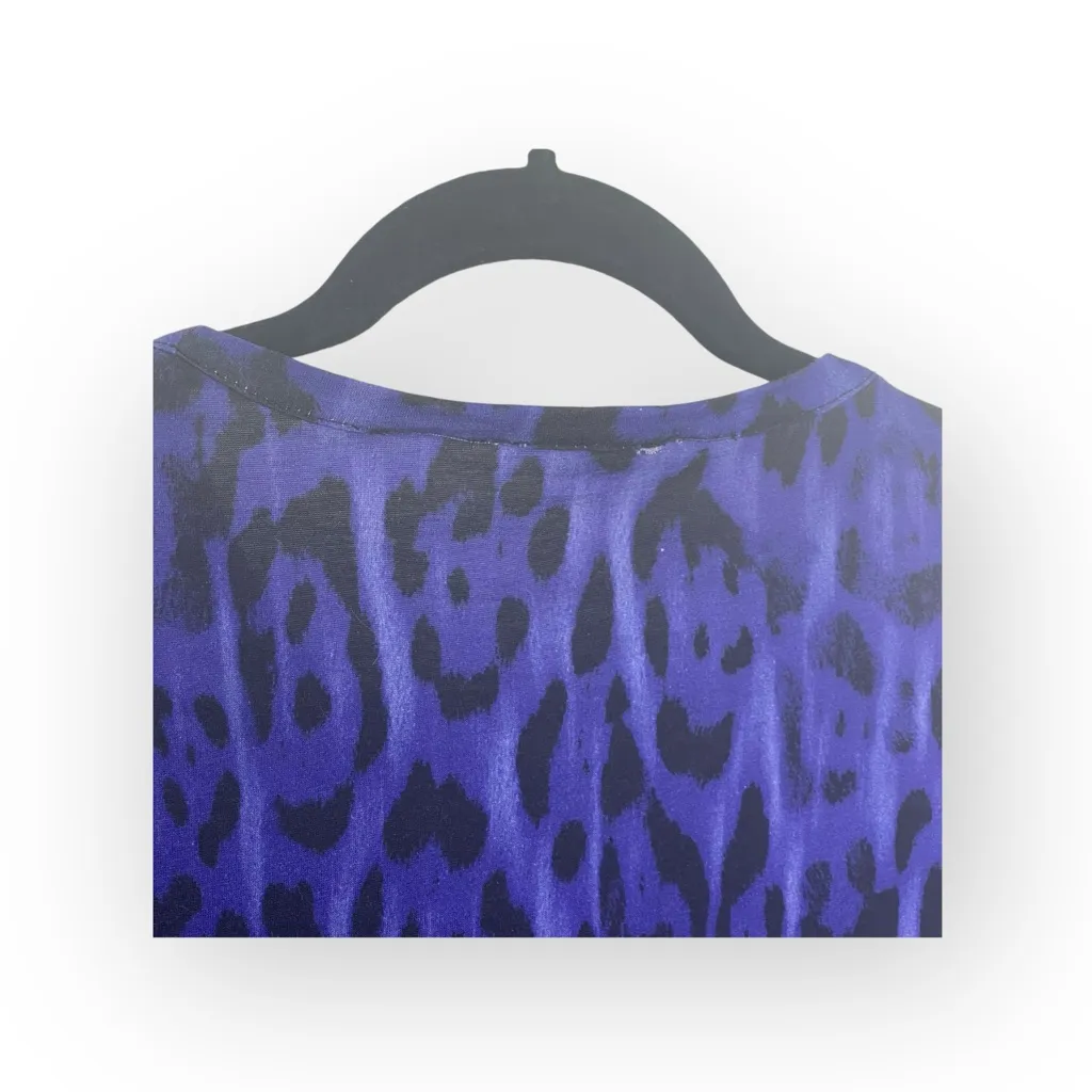 Just Cavalli 𖤐 Heritage Jaguar Print T Shirt 𖤐 Purple 𖤐 XL 𖤐 Women’s XXL 𖤐 - Image 14