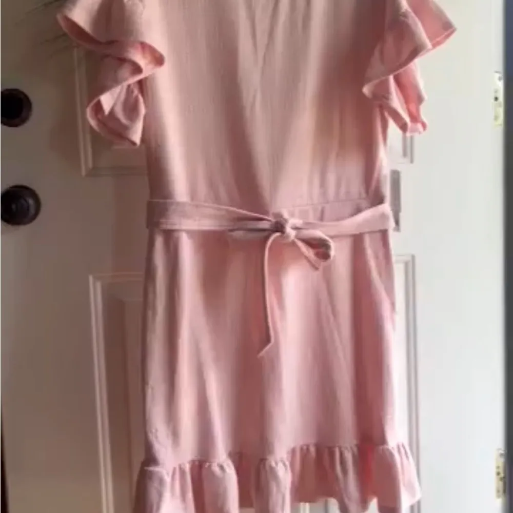 Emma and Michele pale pink dress with ruffle hem size medium - Image 3
