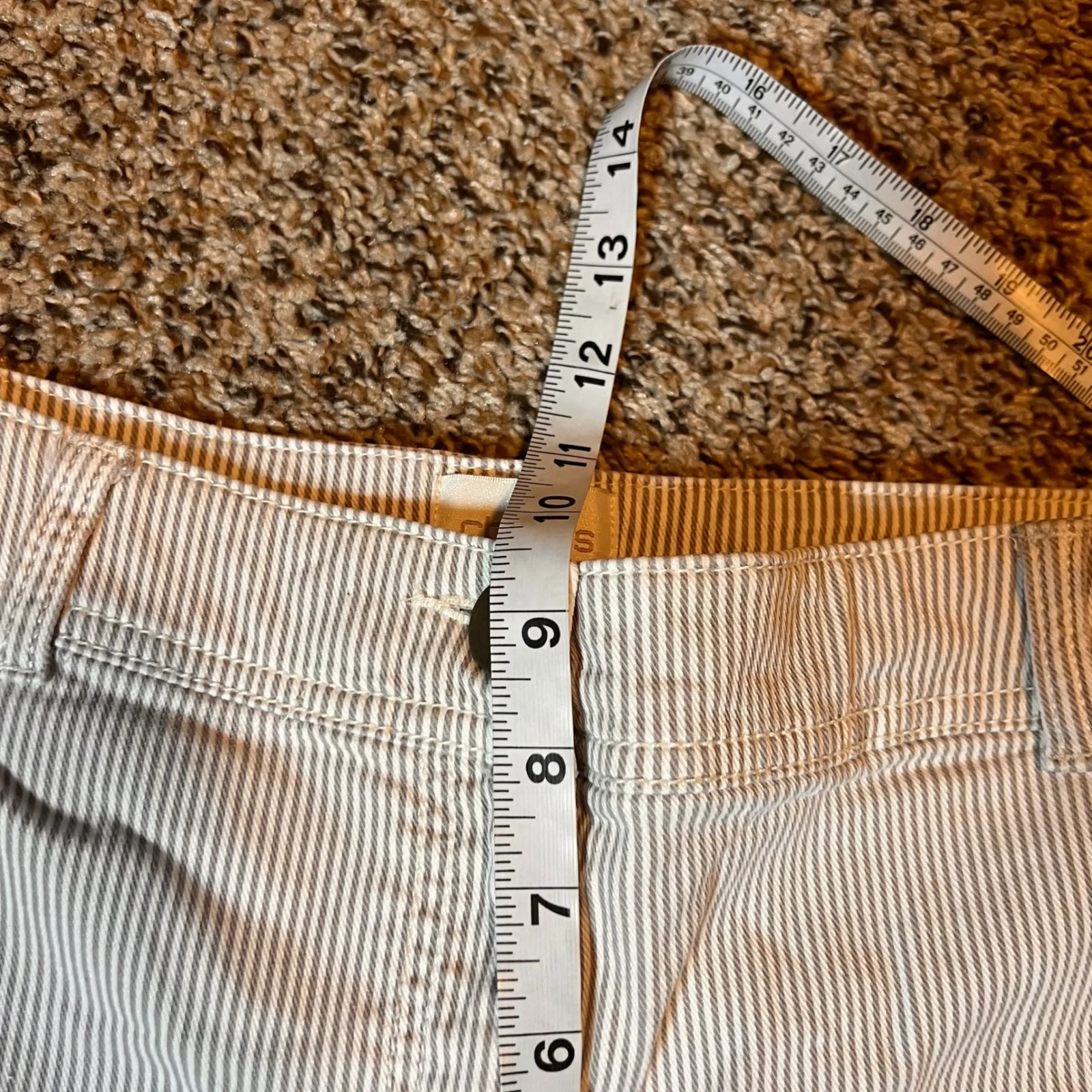 Chico's Women's‎ Size 0(4) Regular Pinstripe Corduroy Utility Style Pants - Image 5