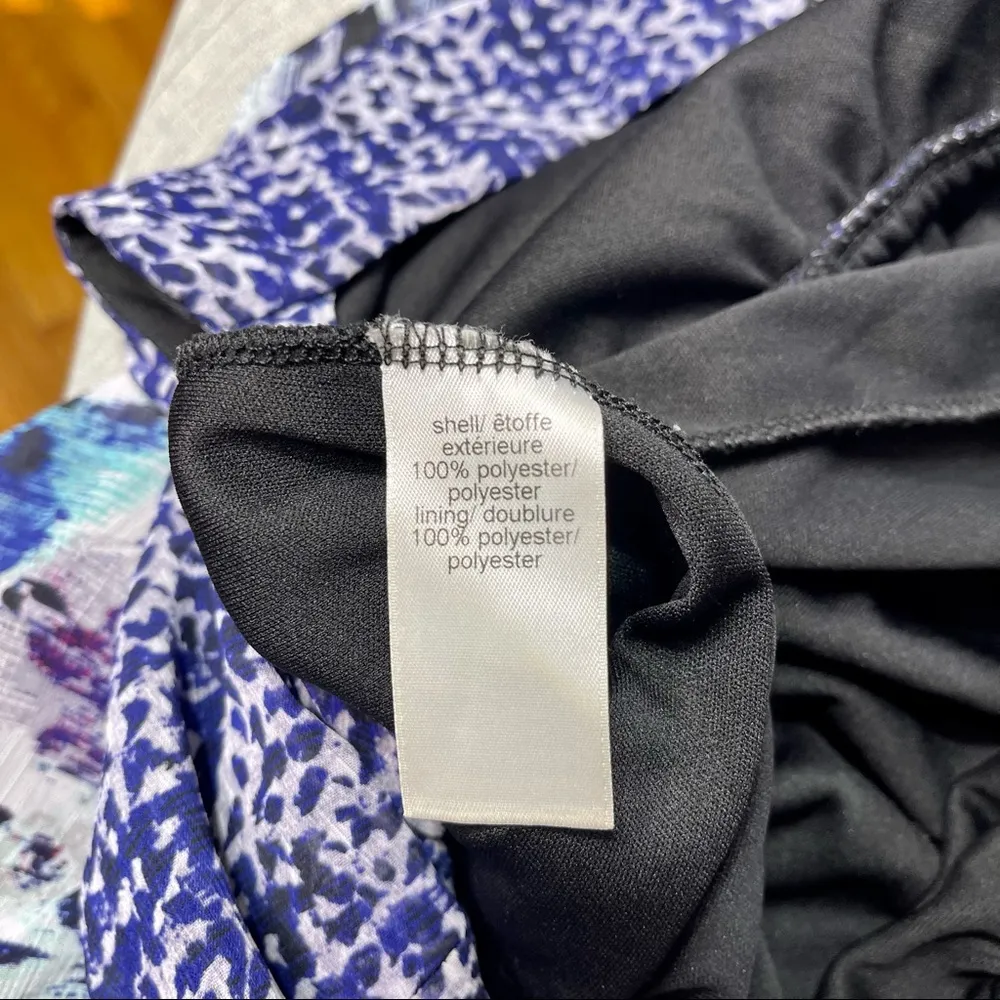 Maurices Floral Maxi Dress Blue Purple Flowers Small - Image 10