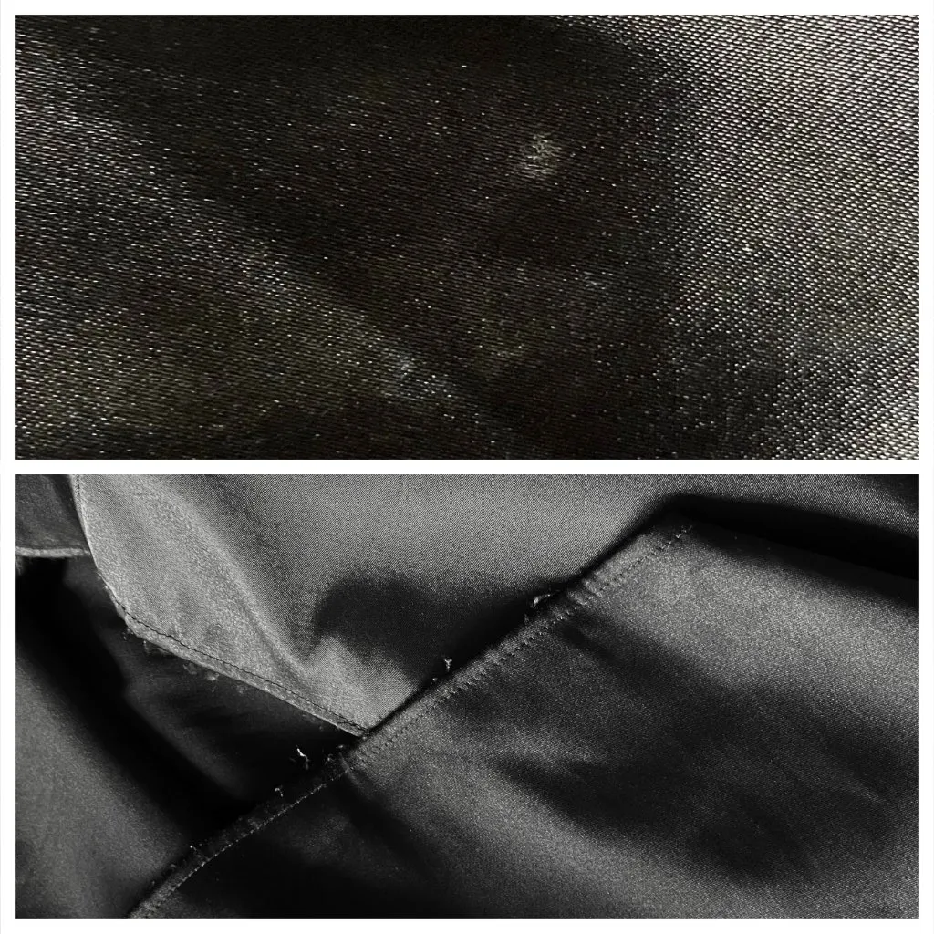 Vintage Y2K Black Trumpet Ruched Formal Long Dress Rhinestones XS/S Prom Glam - Image 17