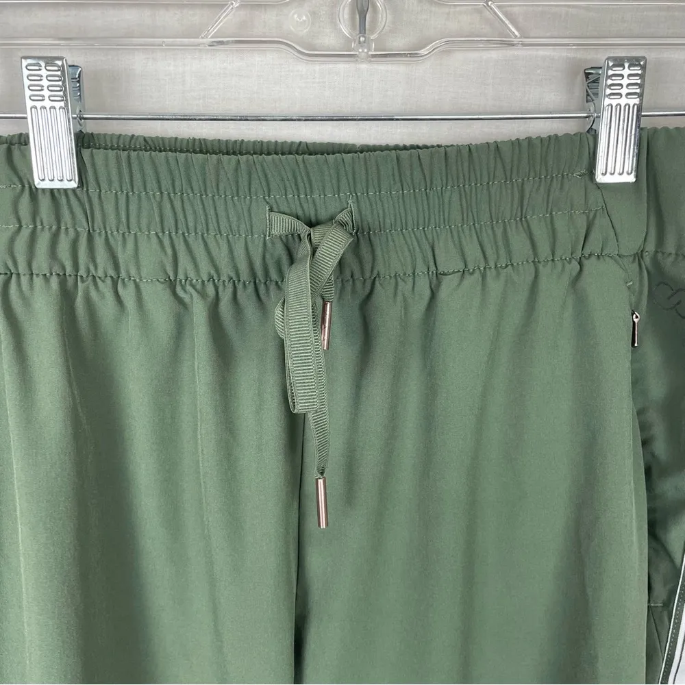CALIA by Carrie Underwood Journey Tuxedo Stripe Green Pants M - Image 2