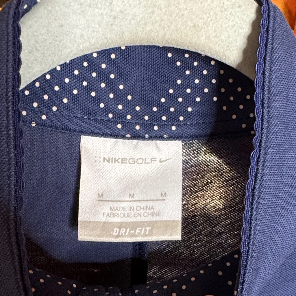 Nike Golf Women's 1/4 Zip Dri-Fit Midnight Blue Polo Shirt Size Medium - Image 2