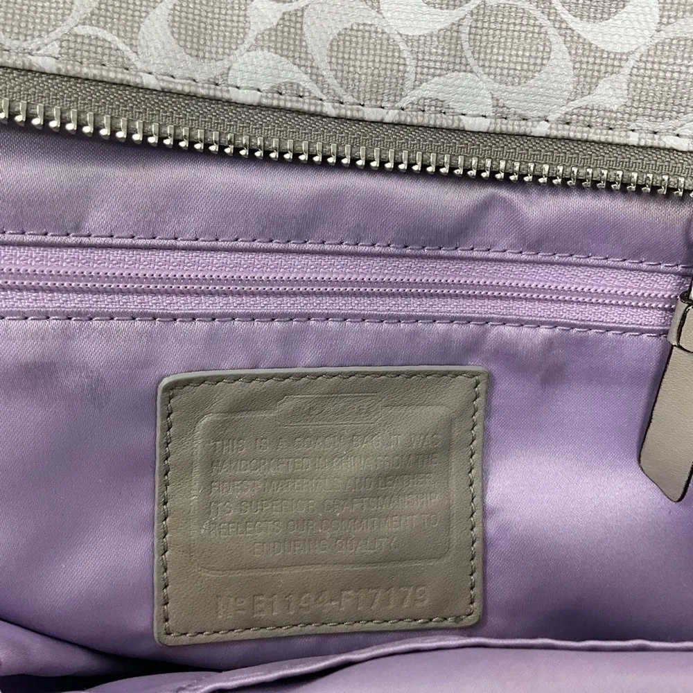 Coach Chelsea Bias Gray and White Tote Bag C1168-F17179 - Image 14