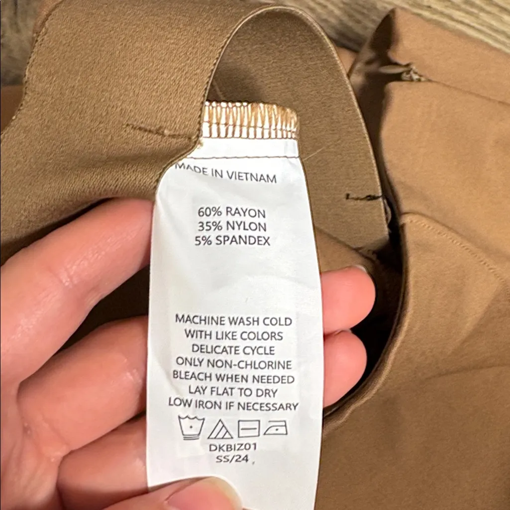 Quince Ultra-Stretch Ponte Super Wide Leg Ankle Pants Women’s Sz S Roasted Pecan - Image 5