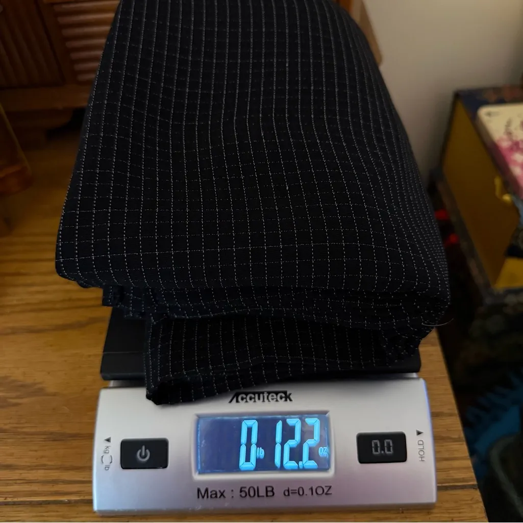 Vintage Long 51” Dress Side Slits Grid Pattern NO SIZE tag Sleeveless Jumper Black Size L - Image 15