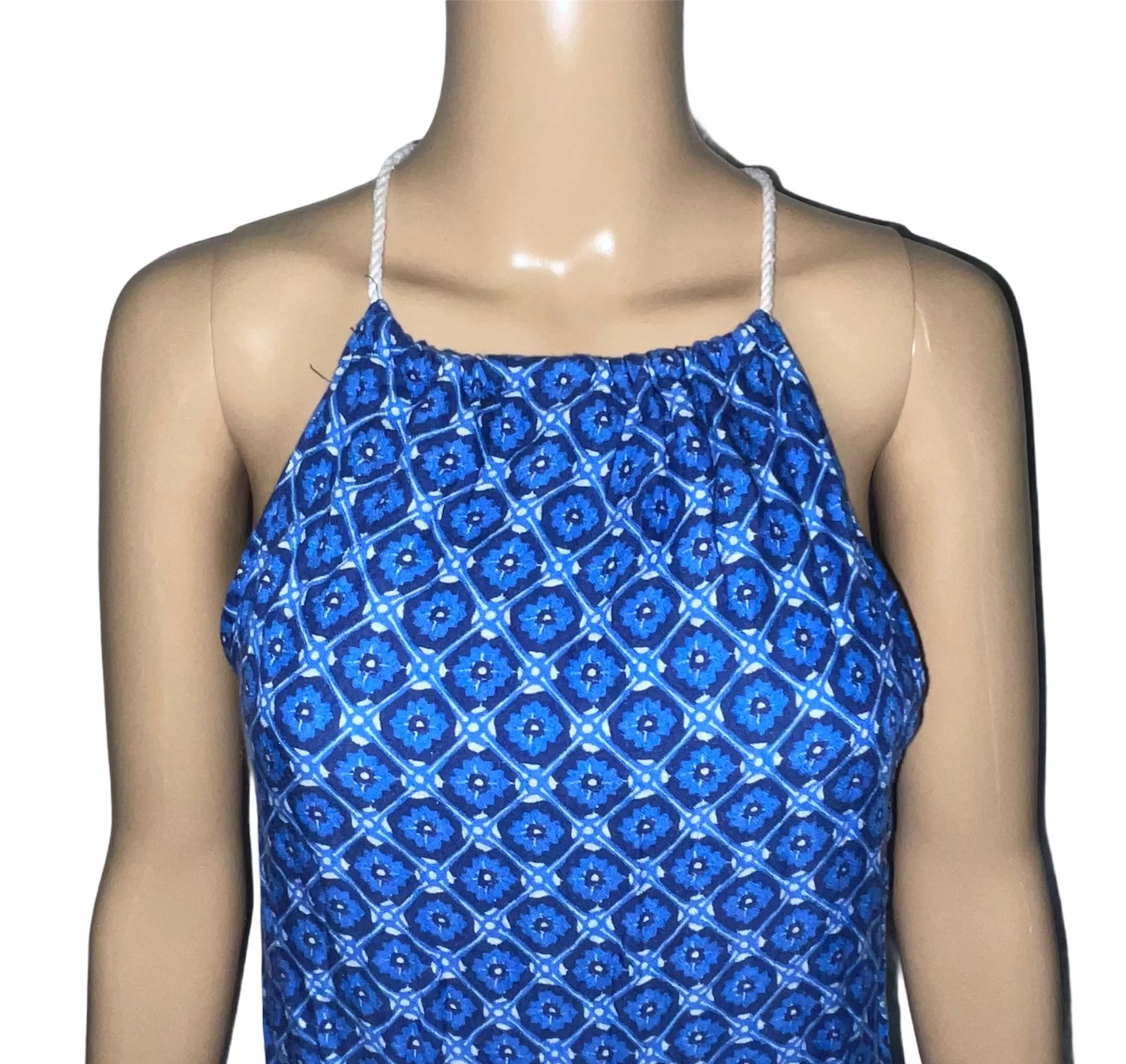 High Neck Print Dress - Image 4