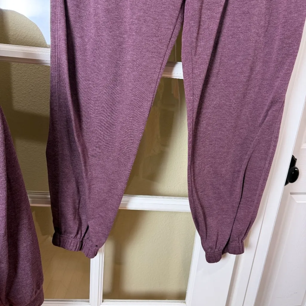 Good Vibes Maroon Sweatsuit Crewneck & Jogger Pants Set Size XL Red - Image 8