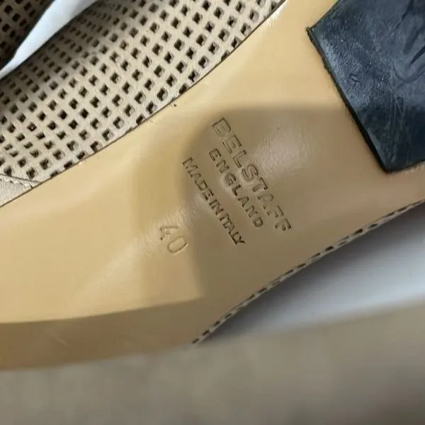 Belstaff Suede Boots Peep Toe Buckle Stiletto Heeled Booties Beige EU 40 US 9.5 Tan - Image 9