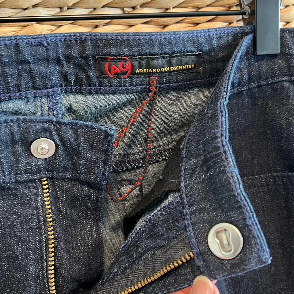 AG "The Stilt" Mid-Rise Dark Wash Cigarette Leg Jeans, 30R - Image 9