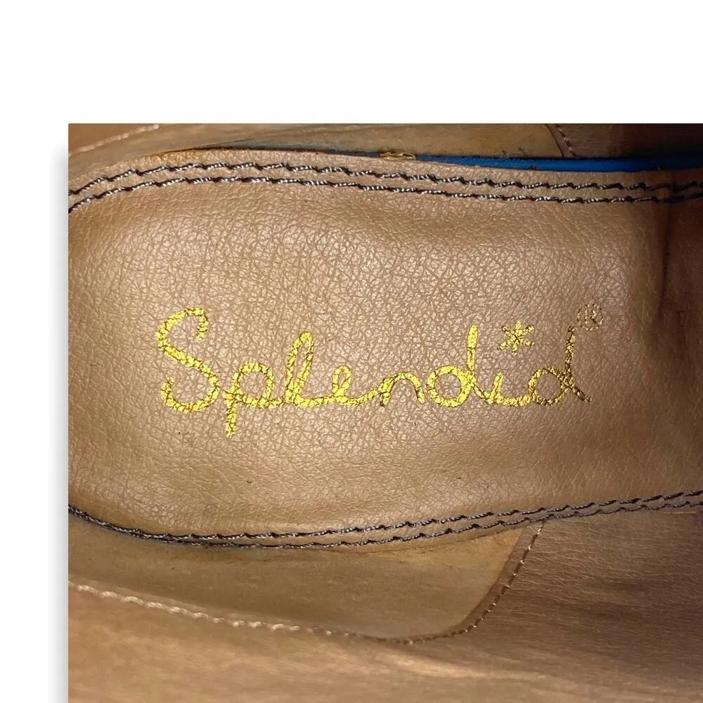 Splendid  Ryebrook Suede Ankle Bootie Size 9M Back Zip Cone Heel Smocked Gray - Image 6