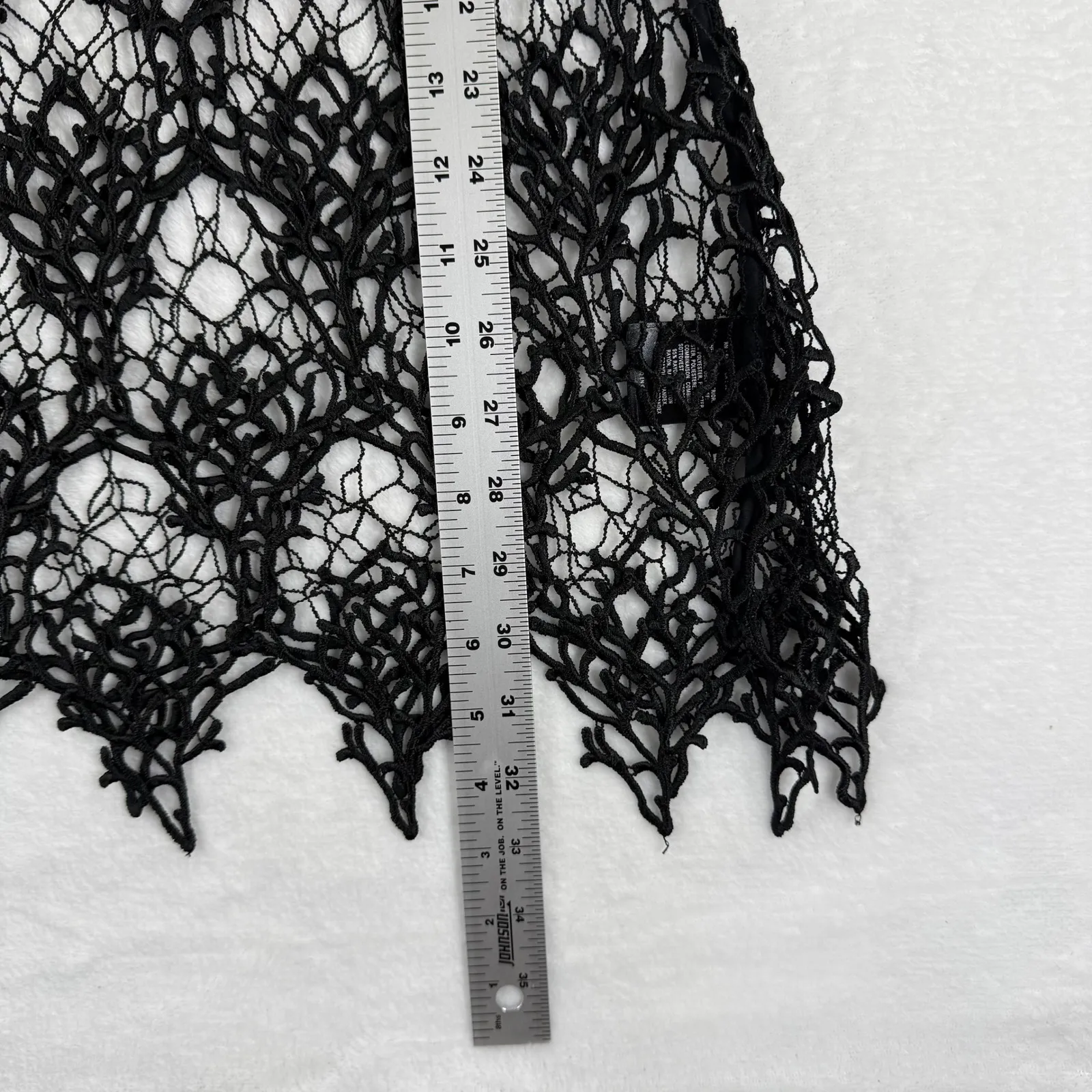 Anthropologie HD in Paris Black Lace Overlay Sleeveless Dress Approximately M - Image 4