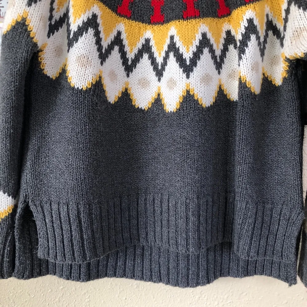 Aerie Fair Isle Sweater XS Oversized - Image 3
