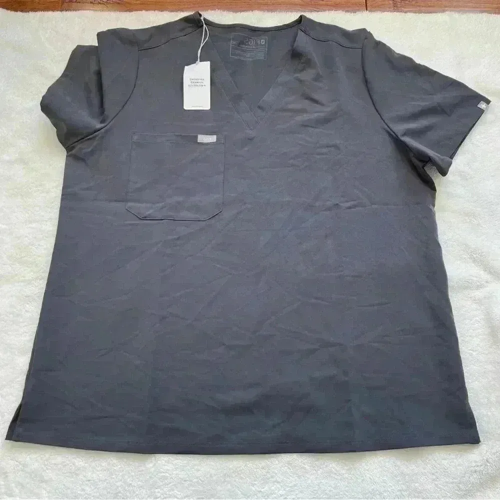 Figs Catarina One-Pocket Short Sleeves V-neck Scrub Top Size XXL - Image 5