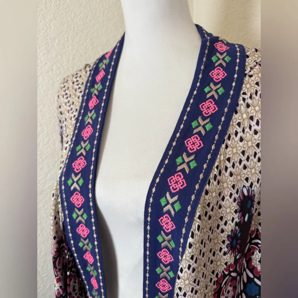 Flying Tomato Vibrant Boho Comfy Open Front Oversized Kimono -‎ Size S/M - Image 5