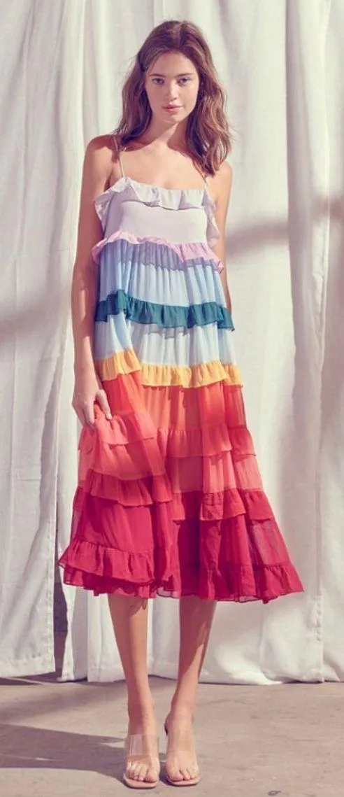 VICI Ruffle Tiered Dress - Image 2