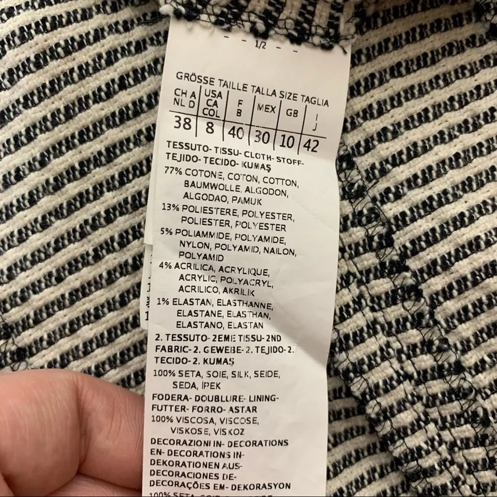 Weekend Max Mara striped silk trimmed jacket - Image 5