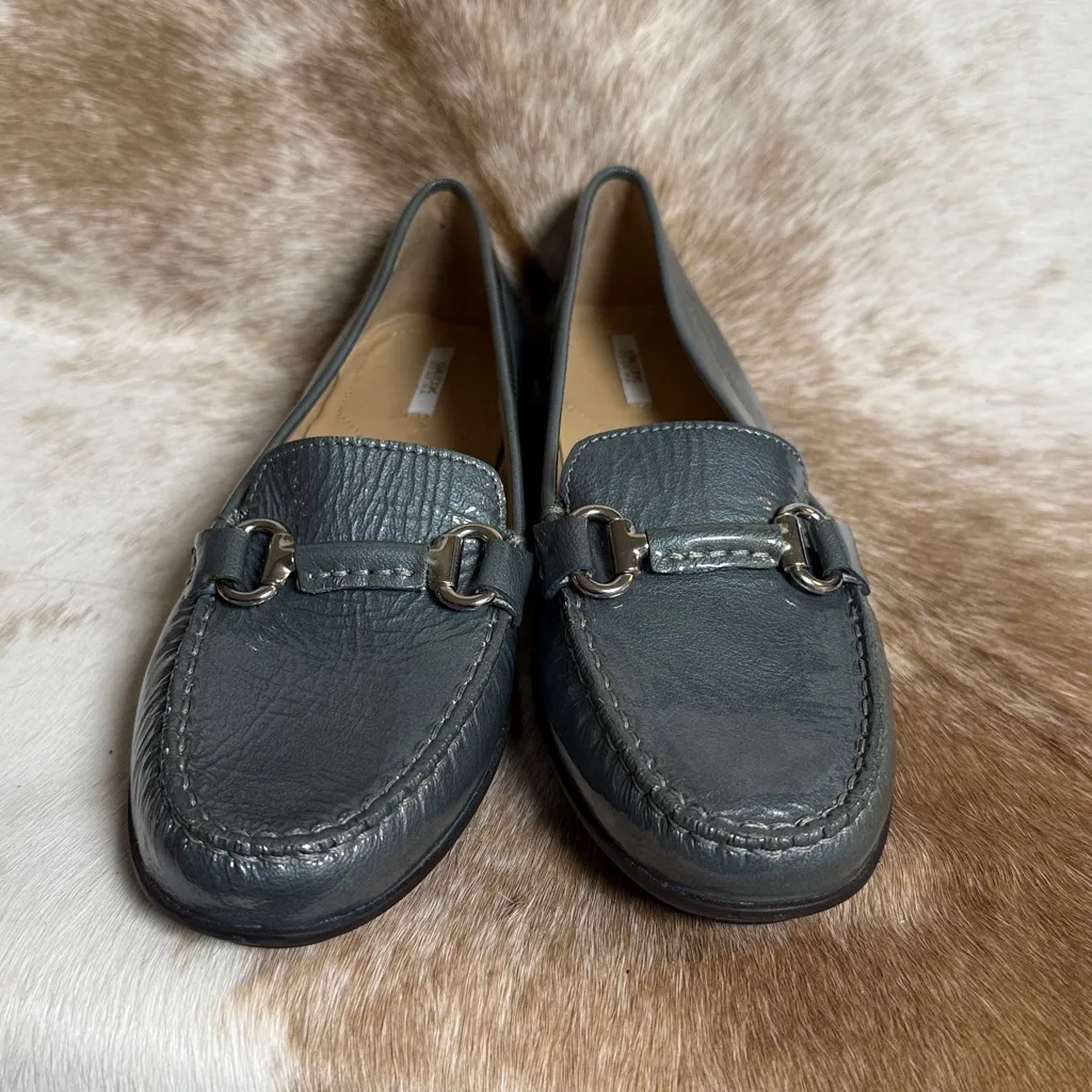 New Geox Italian Patent Leather Loafers Size 10 B41 - Image 4