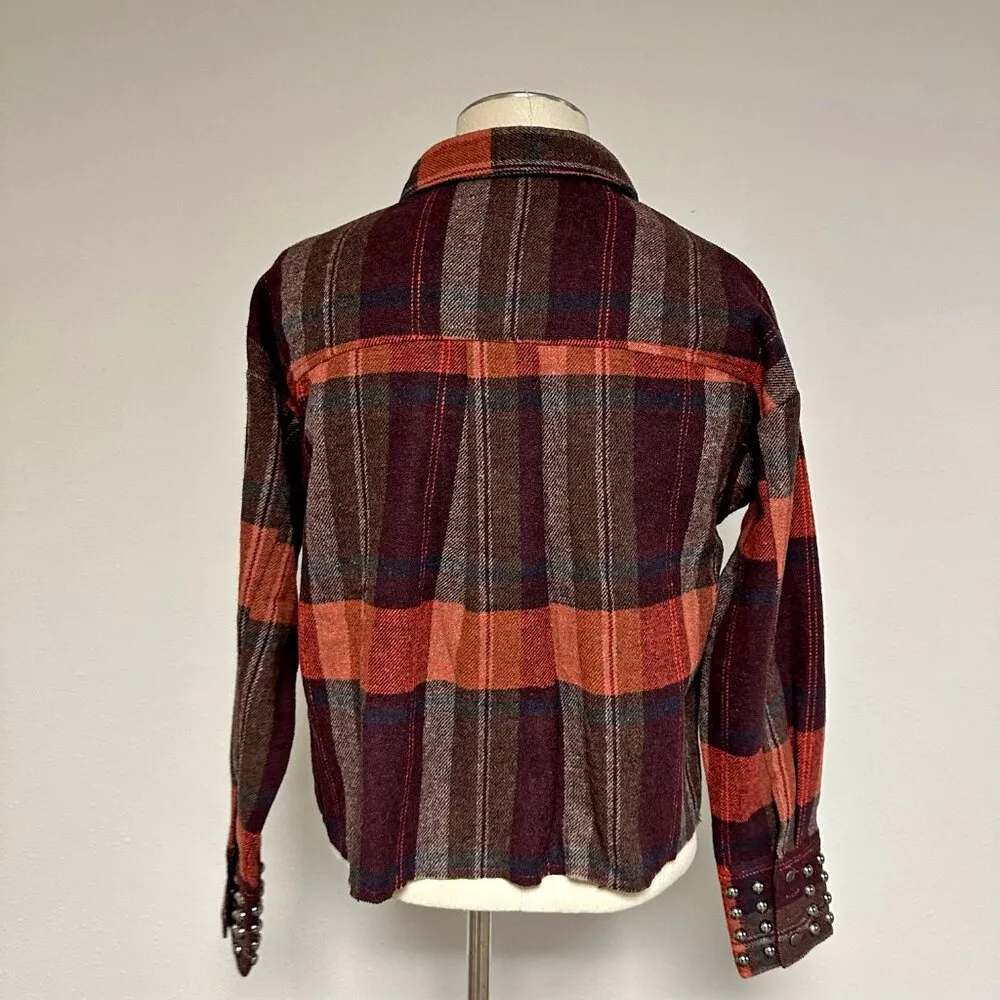*NEW* Haptics Plaid Shacket Red - Image 4