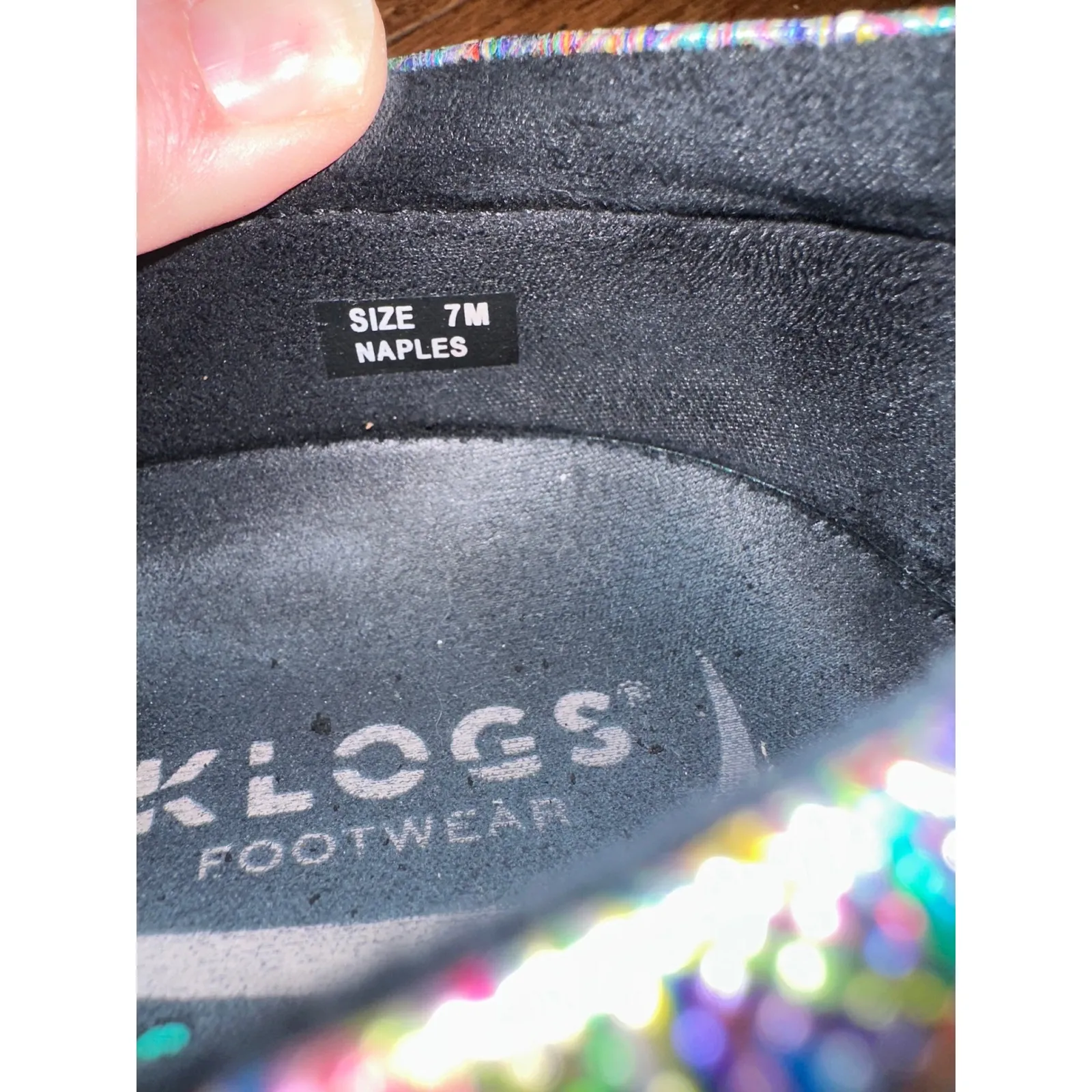 Klogs Naples Size 7M Women's‎ Slip Resistant Work Shoes Multi Triangle Black - Image 5