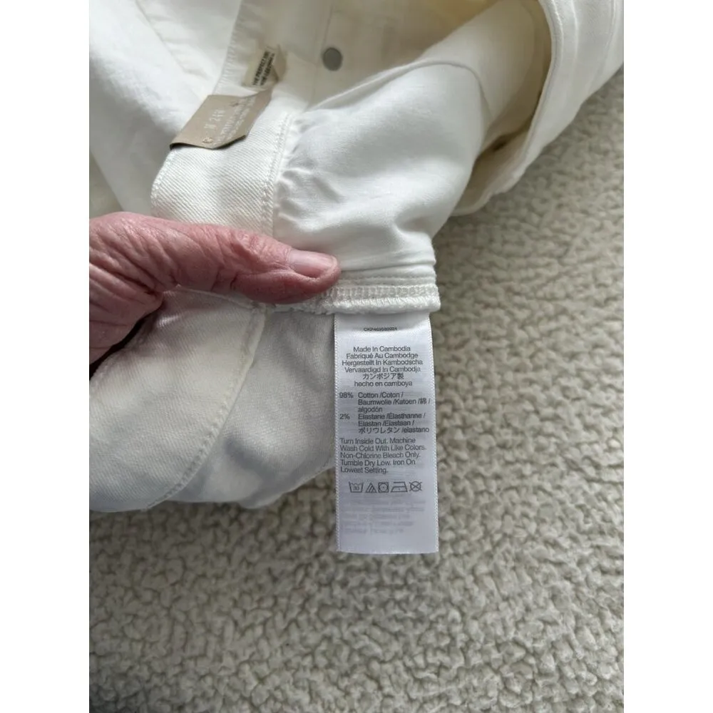 Madewell The Perfect Vintage Wide-Leg Crop Jeans in Vintage Canvas Size 24W - Image 7