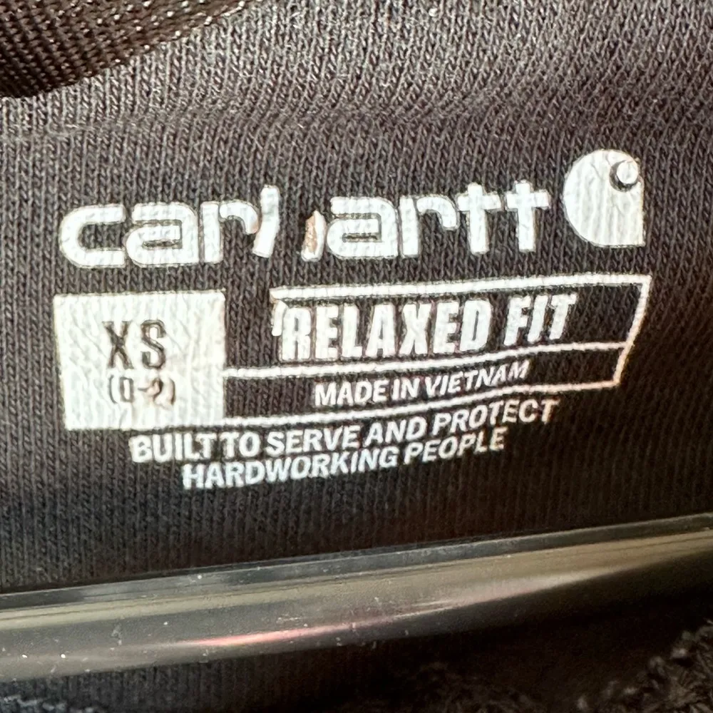 Carhartt Clarksburg Crewneck Pullover Sweatshirt size XS Black Gray - Image 4