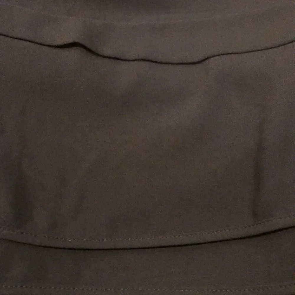 MICHAEL KORS Black Long Sleeve Shirt w. 6 inch Black Double Hem Sz LG - Image 9