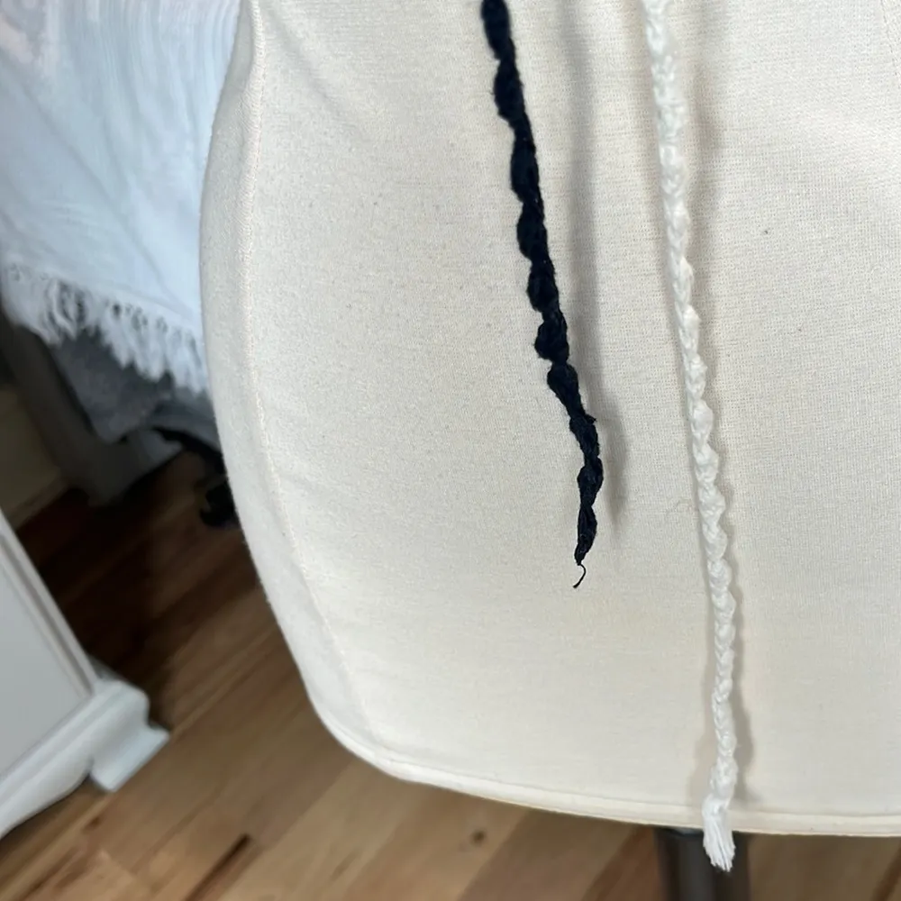 Halter crop Top Crochet America Womens L XL Red White Blue Shirt Patriotic - Image 15