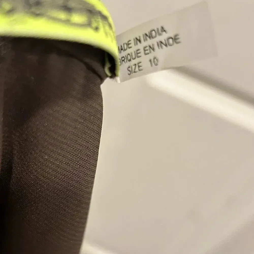 Alice + Olivia Silk‎ Draped Beaded Skirt size 10 - Image 6