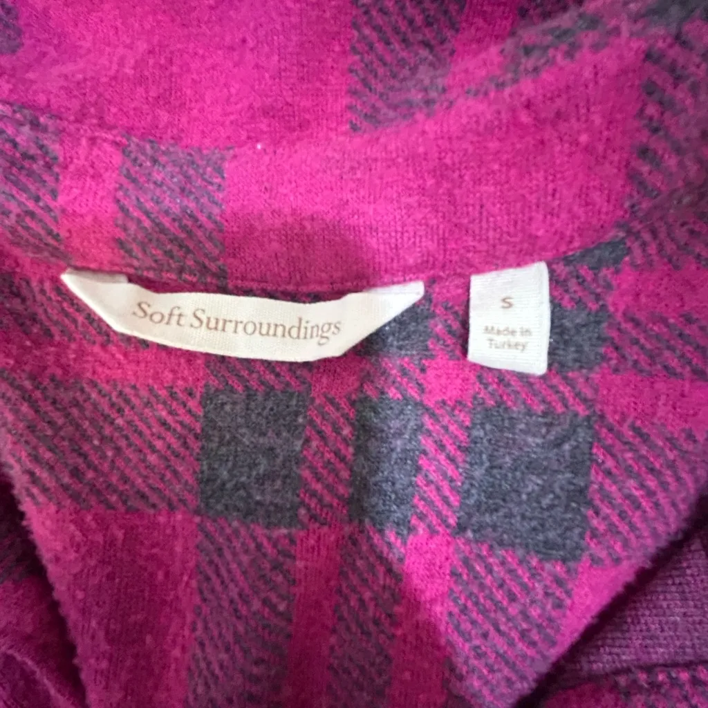 Soft Surroundings Jocelyn dress in Paramount Plaid western pink - Image 7