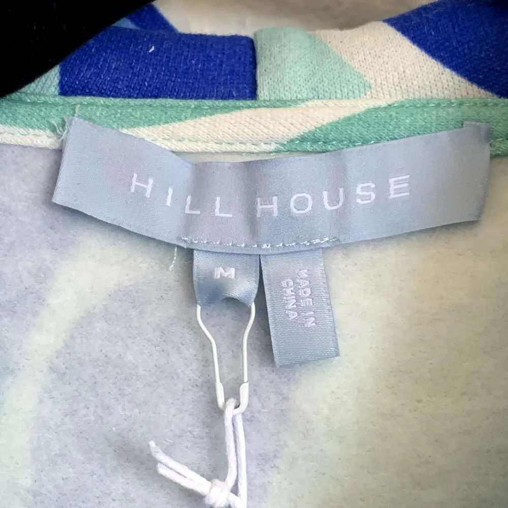 NWT Hill House The Allie Zip Hoodie in Ocean Kaleidoscope Blue - Image 6