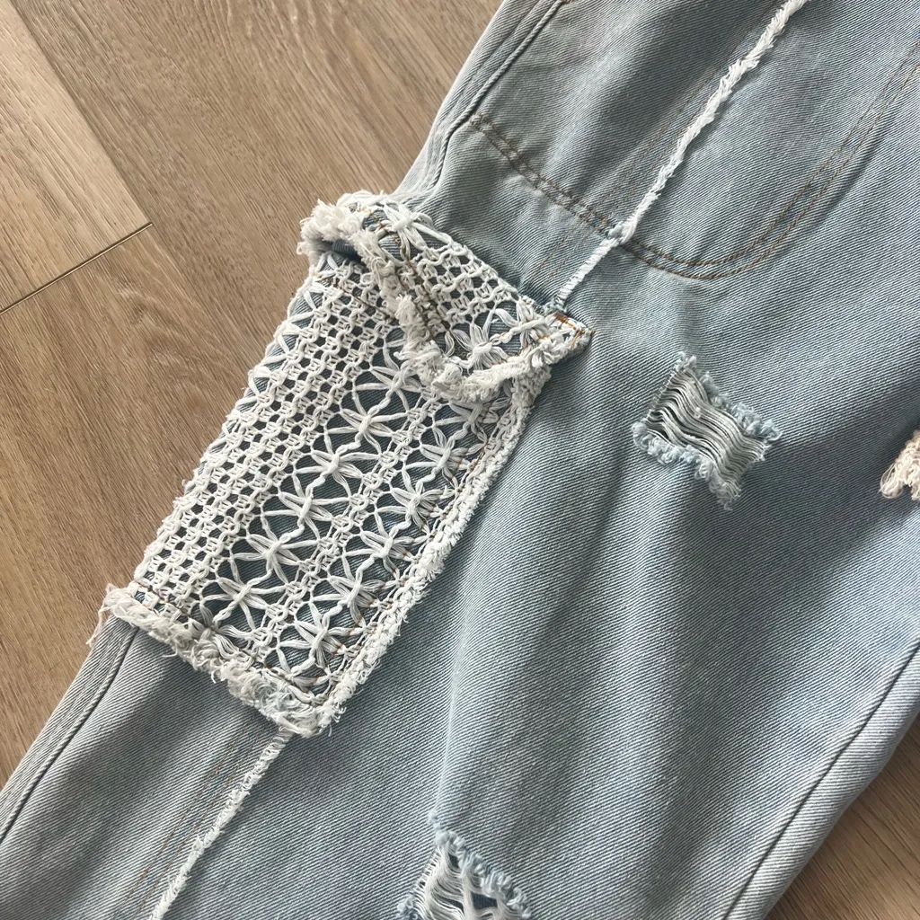 POL Light Blue Distressed Women Jeans - Image 6