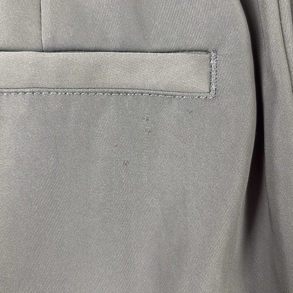 Vince Pleated Straight Leg Pants Stretch Waist Women’s Size Small Olive Green - Image 8