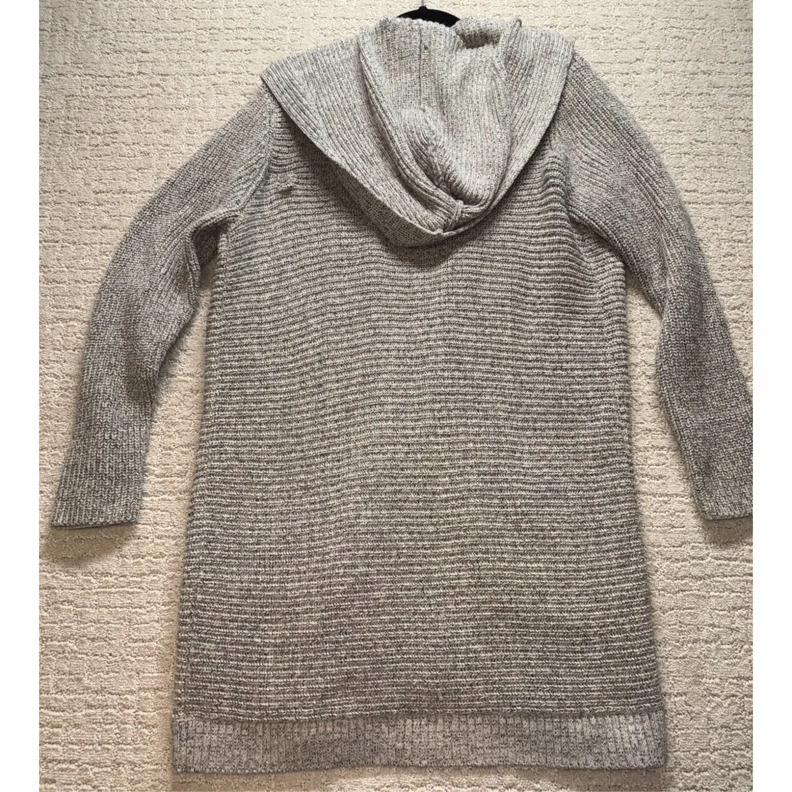 Banana Republic Hooded Wool Blend Thick Long Sleeve Cardigan with Pockets Large - Image 2