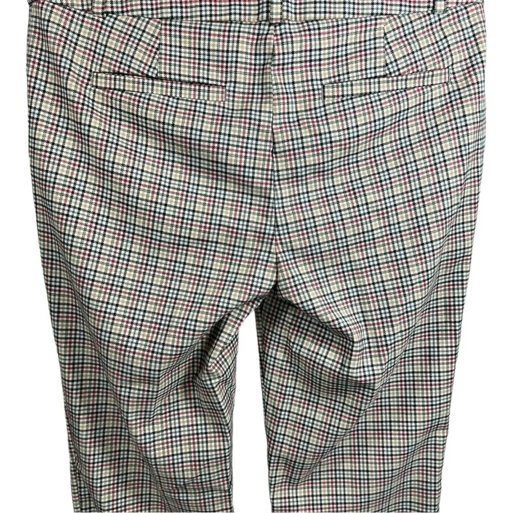 NWT LOFT Plaid Slim Fit Ankle Pants Size 4 Academia Preppy Career‎ Office Work - Image 7