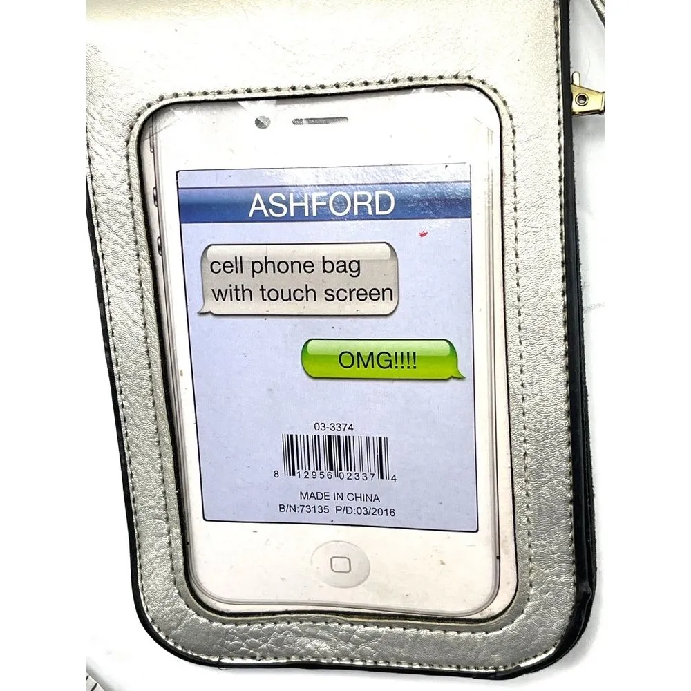 Silver Crossbody Cell phone Case/Holder 4x6 18a - Image 4