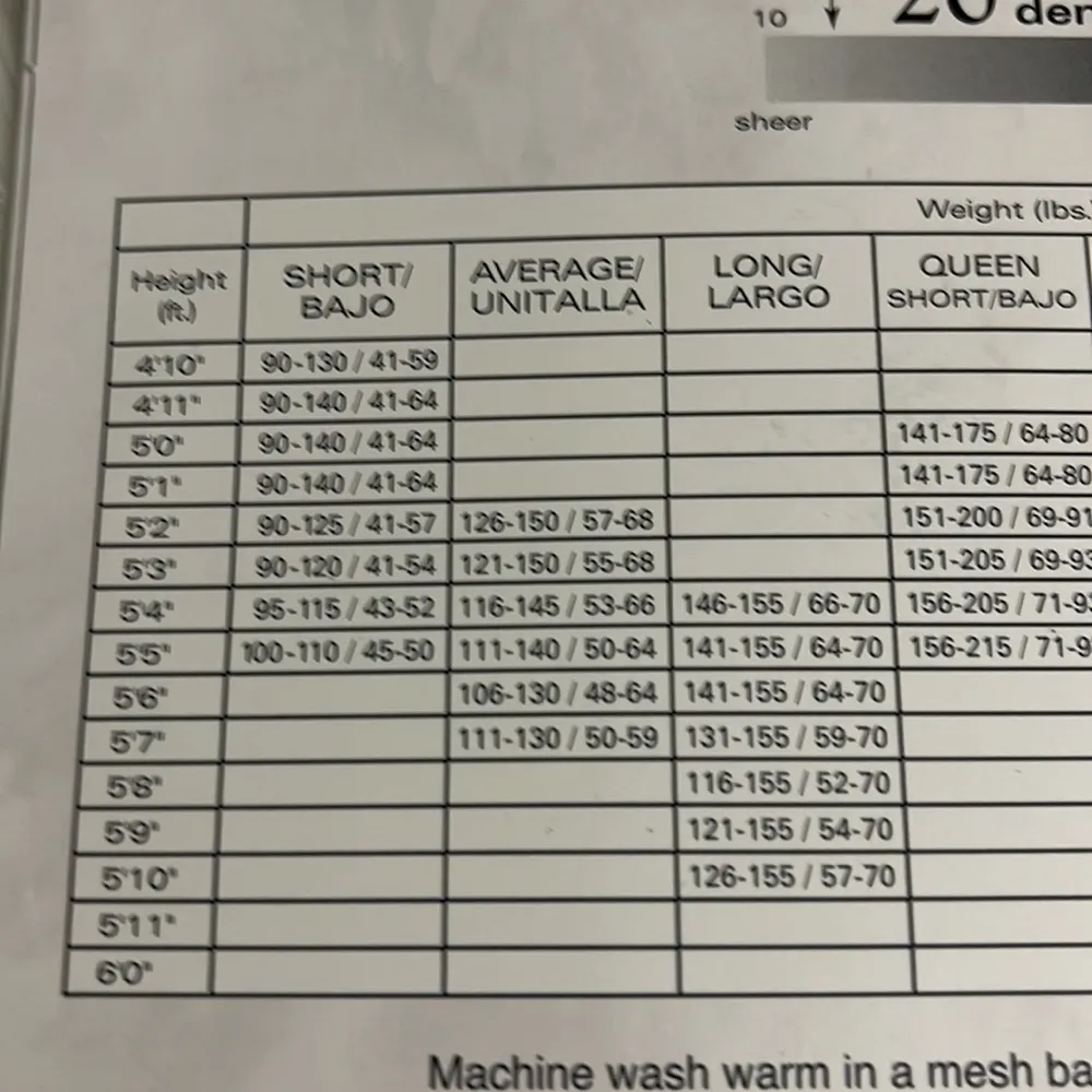 Worthington Sheer Caress Sheerest Support Pantyhose Light Support Bone Short - Image 10