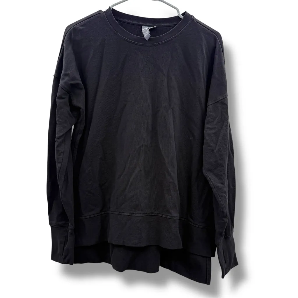 Sweaty Betty After Class‎ Black Longline Long Sleeve Sweatshirt Sz S Thumbholes - Image 2